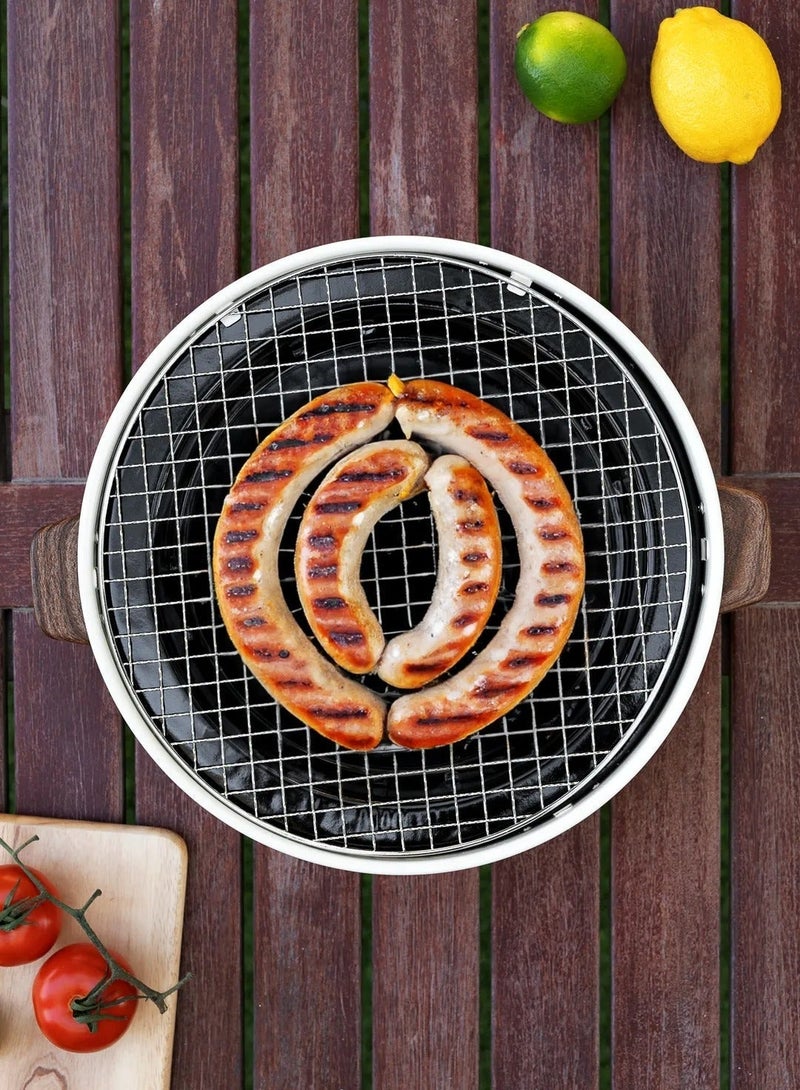 بورودو شواية شواء قابلة للطي محمولة من الفولاذ المقاوم للصدأ للسفر - بني فاتح، خفيفة الوزن، قابلة للطي - للتخييم، النزهات، والأنشطة الخارجية. - Image 2